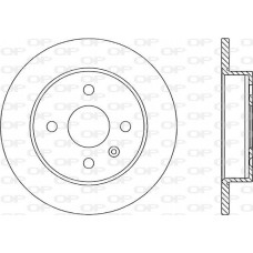 BDA1810.10 OPEN PARTS Гальмівний диск