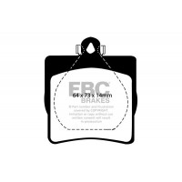 DP21191 EBC Brakes Комплект гальмівних колодок дисковий гальм