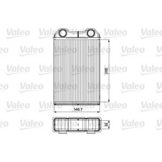 811533 VALEO Теплообмінник обігрів салону