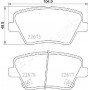 PP-K15AF JAPANPARTS КомплеК т гальмівних колодок, дискове гальмо