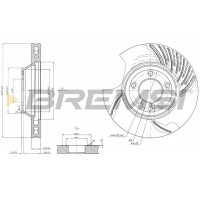 CD7408VLS BREMSI Гальмівний диск