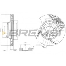 CD7408VLS BREMSI Гальмівний диск