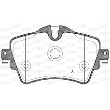 BPA1599.08 OPEN PARTS Комплект гальмівних колодок дисковий гальм
