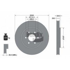 BDS1398HC BENDIX Braking Гальмівний диск