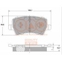 704-14090 IAP QUALITY PARTS Комплект гальмівних колодок дисковий гальм