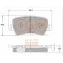 704-14090 IAP QUALITY PARTS Комплект гальмівних колодок дисковий гальм