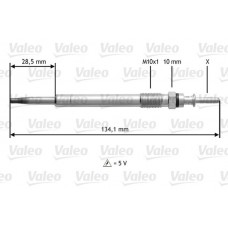 345200 VALEO Свічка розжарювання