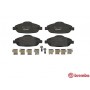 P 61 101 BREMBO Комплект гальмівних колодок дисковий гальм