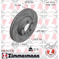 600.3227.55 ZIMMERMANN Гальмівний диск