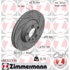 600.3227.55 ZIMMERMANN Гальмівний диск