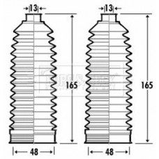 BSG3341 BORG & BECK Комплект пильника рульове управління