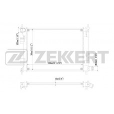 MK-1096 ZEKKERT Радіатор охолодження двигуна