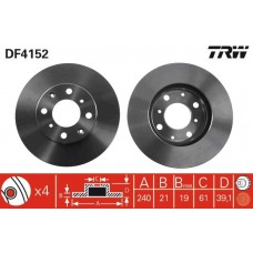 DF4152 TRW Гальмівний диск
