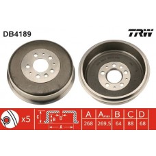 DB4189 TRW Гальмівний барабан