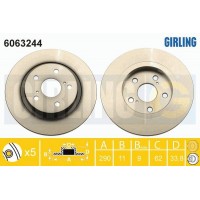 6063244 GIRLING Гальмівний диск