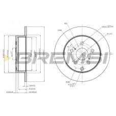 CD7409S BREMSI Гальмівний диск
