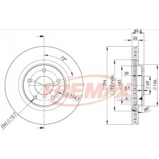 BD-4644 FREMAX Гальмівний диск