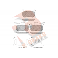 RB2302 R BRAKE Комплект гальмівних колодок дисковий гальм