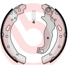 S 24 540 BREMBO Комплект гальмівних колодок