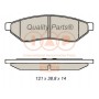704-20047 IAP QUALITY PARTS Комплект гальмівних колодок дисковий гальм