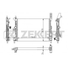 MK-1618 ZEKKERT Радіатор охолодження двигуна