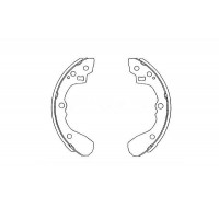 KBS-4407 KAVO PARTS Комплект гальмівних колодок