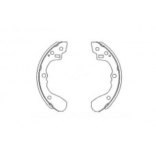 KBS-4407 KAVO PARTS Комплект гальмівних колодок