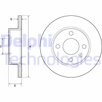 BG2909 DELPHI Гальмівний диск