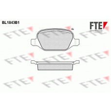 BL1843B1 FTE Комплект гальмівних колодок дисковий гальм