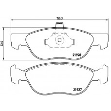 FK20074 KAISHIN Комплект гальмівних колодок дисковий гальм
