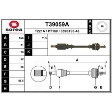 T39059A EAI Привідний вал