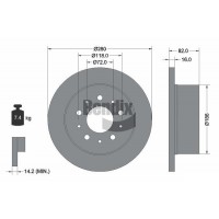 BDS1371 BENDIX Braking Гальмівний диск