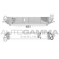 105097 AUTOGAMMA Интеркулер