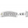 BP2138 BREMSI Комплект гальмівних колодок дисковий гальм