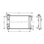 CR2032 AVA QUALITY COOLING Радіатор охолодження двигуна