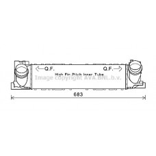 BW4467 AVA QUALITY COOLING Интеркулер