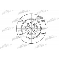 PBD1613 PATRON Гальмівний диск