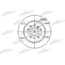 PBD1613 PATRON Гальмівний диск