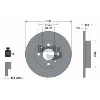 BDS1063 BENDIX Braking Гальмівний диск