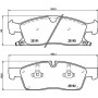 P 37 015 BREMBO Комплект гальмівних колодок дисковий гальм