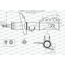 SAB8518.31 OPEN PARTS Амортизатор