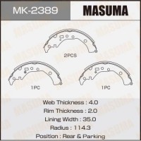 MK-2389 MASUMA Комплект гальмівних колодок