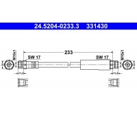 24.5204-0233.3 ATE Гальмівний шланг