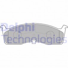 LP1532 DELPHI Комплект гальмівних колодок дисковий гальм
