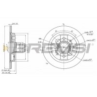 CD6785S BREMSI Гальмівний диск