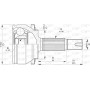 CVJ5739.10 OPEN PARTS Шарнирный комплект, Привідний вал