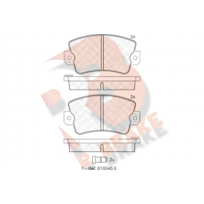RB0257 R BRAKE КомплеК т гальмівних колодок, дискове гальмо