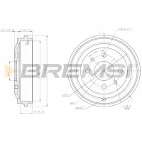 CR5044 BREMSI Гальмівний барабан