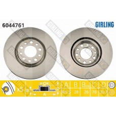 6044761 GIRLING Гальмівний диск