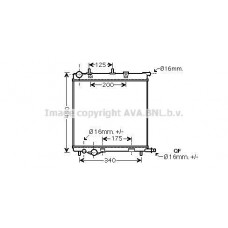 PE2368 AVA QUALITY COOLING Радіатор охолодження двигуна